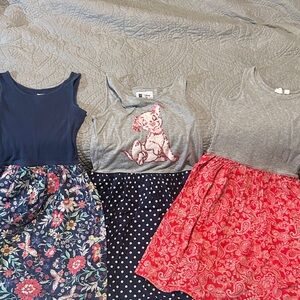 BUNDLE of 3 GAP Disney Gray Tee with Pink Sequins cute, comfy dresses !